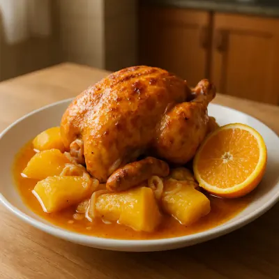 Frango assado caipira